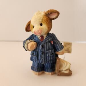 Mary's Moo Moos "Suit-a-bull For Business" 1998 Enesco Figurine